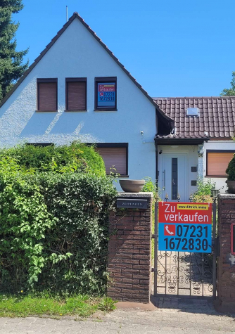 Titelbild - Doppelhaushälfte auf großem Erbpachtgrundstück in ruhiger Lage von Pforzheim-Wi-Höhe