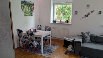 Wohnzimmer - Große 2-Zi-Einliegerwohnung mit kleiner Terrasse in Birkenfeld zu vermieten!